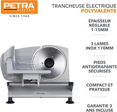 Trancheuse Électrique Nourriture Petra PT4636VDE - Précision et Performance
