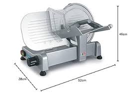 Zappa Trancheuse Électrique Professionnelle Charcuteries en Aluminium