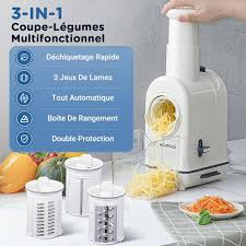 Râpe Carotte Électrique Silencieuse pour un Râpage Efficace