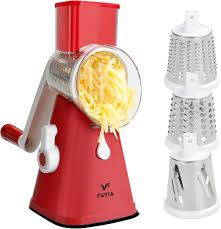 Râpe à main FAVIA Rotative Manuelle Multifonctions en Acier Inoxydable