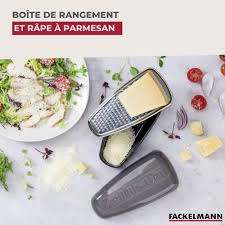 Râpe en Inoxydable Transparent Fackelmann - Pour un Parmesan Parfait