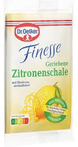 Zeste de citron Dr Oetker Finesse - Une touche de fraîcheur