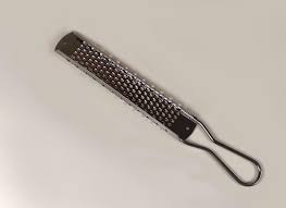 Râpe à fromage longue Tredoni Allongée Inoxydable Chocolat Argenté