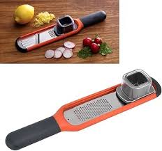 Râpe Inoxydable pour Gingembre avec Poignée Chocolat