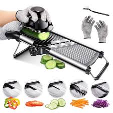 Mandoline Cuisine Professionnelle Masthome en Acier Inoxydable - Multifonction