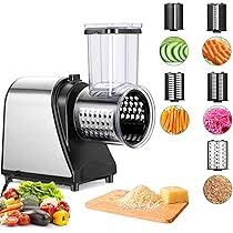 Mandoline Électrique Inoxydable - Râpe Légumes Électrique Performante