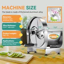 Trancheuse Manuelle Newhai en Acier Inoxydable - Précision et Polyvalence