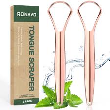 Grattoir en Acier Inoxydable Pour Une Langue Saine