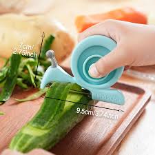 Kibbidea Éplucheur Inoxydable Anti Dérapant - L'outil parfait pour les enfants