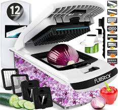 Mandoline de Cuisine Professionnelle Fullstar - 6 en 1 Trancheuse Multifonction