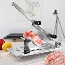 Trancheuse à Viande Manuelle en Inoxydable - Performance et Précision