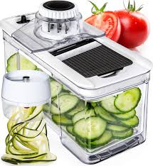 Mandoline Multifonction pour Légumes avec Spiraliseur - La Solution Idéale pour Vos Repas