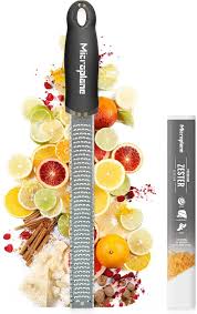 Microplane Rpe Premium Zesteur Noir - L'outil idéal pour les chefs