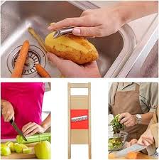 Mandoline Pomme de Terre en Inoxydable - Tranchage Facile et Précis