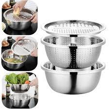 Trancheuse Mandoline en Inoxydable avec Bol - Multifonctionnelle et Pratique