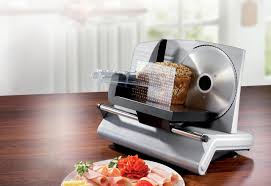 Trancheuse Électrique en Inox Triomph ETF1808 - Idéale pour le Jambon Sec