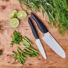 Couteau en céramique Kyocera H M Sorma FZ 130 WH BK - Précision et Élégance