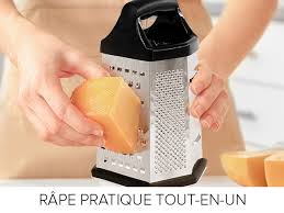 Récipient Argentée Multifonction avec Couvercle - Rape Tout Pratique