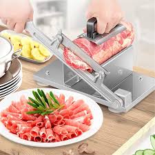 Trancheuse Portative Inoxydable pour Concombres et Viande Congelée