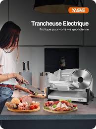 Trancheuse Électrique Inoxydable YASHE SL 518 - Précision et Efficacité