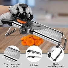 Mandoline Professionnelle Multifonctions OZD - La Solution Idéale pour vos Légumes