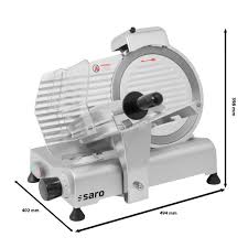 Trancheuse à Jambon 250mm - Saro Trancheuse Épaisseur Aiguiser Alliage